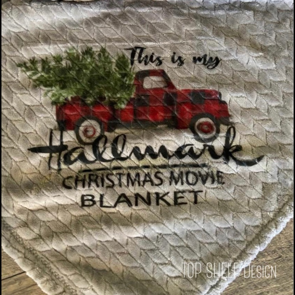 Custom throw blanket - Christmas blanket